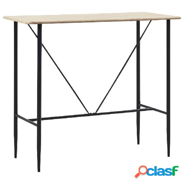 vidaXL Tavolo da Bar Rovere 120x60x110 cm in MDF
