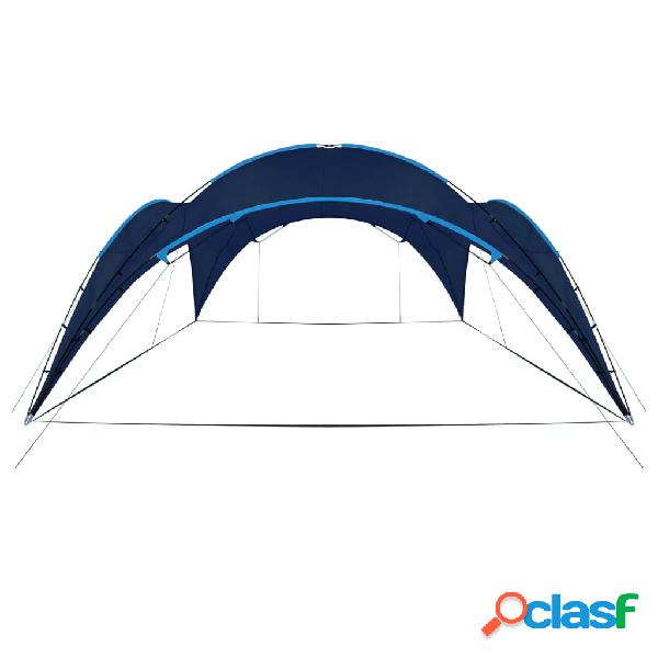 vidaXL Tendone per Feste ad Arco 450x450x265 cm Blu Scuro