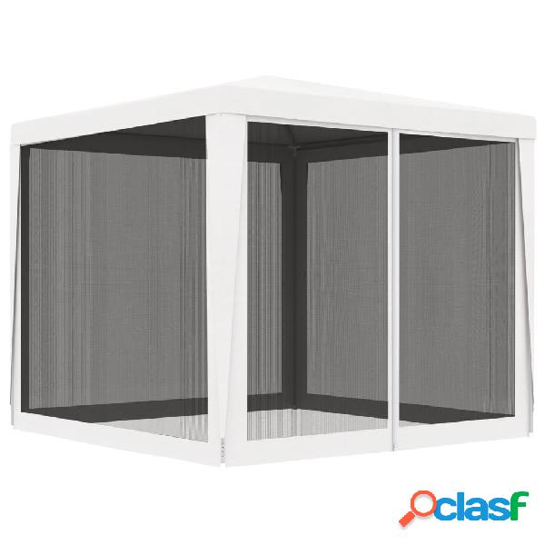 vidaXL Tendone per Feste con 4 Pareti in Rete 2,5x2,5 m