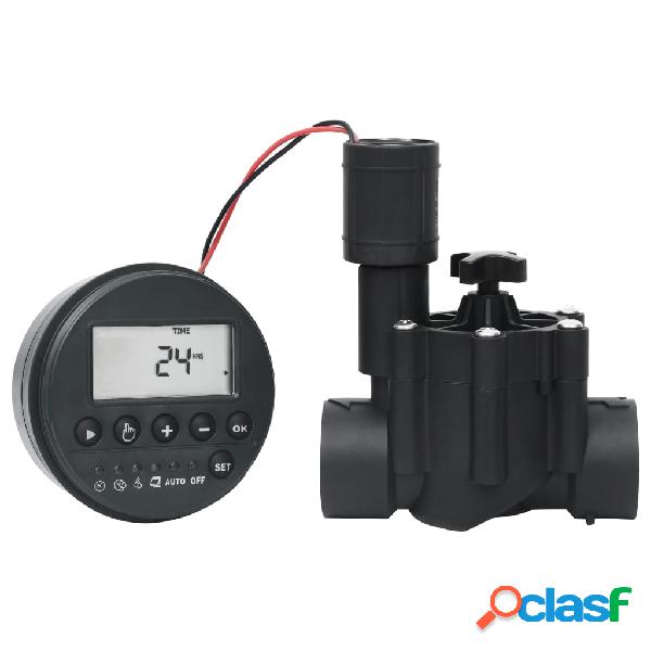 vidaXL Timer Irrigazione da Giardino con Elettrovalvola