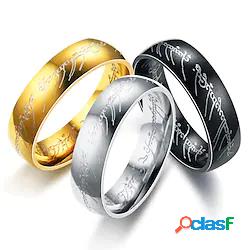 1 pc Anello a fascia Anello For Per uomo Giornaliero Serata