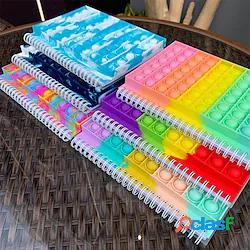1 pz taccuino taccuino silicone pop cover note pad agitarsi