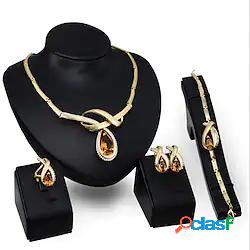 1 set Set di gioielli I monili nuziali For Per donna Pietre