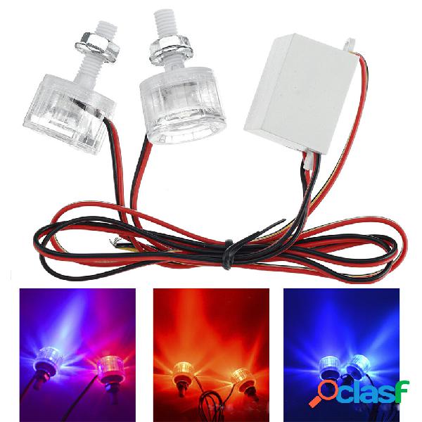 12V-80V Vite Luce stroboscopica lampeggiante LED Fanale