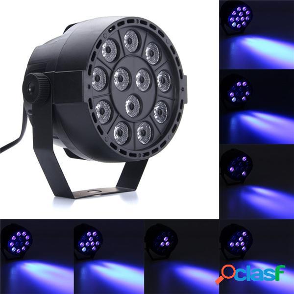 12W UV 12 LED Nero Auto Sound Active Parte Stage Light
