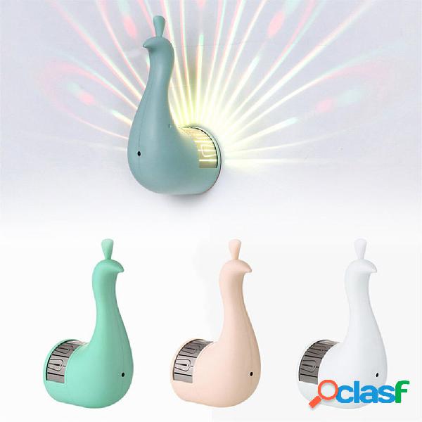 1pc Peacock Projection lampada Smart Touch e remoto Control