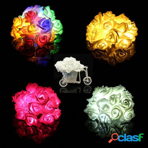 20 LED Rose Flower String Lights Fairy Wedding Party