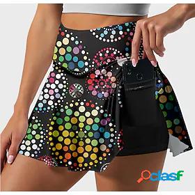 21Grams Womens 3D Print 2 in 1 Running Skirt Athletic Skorts