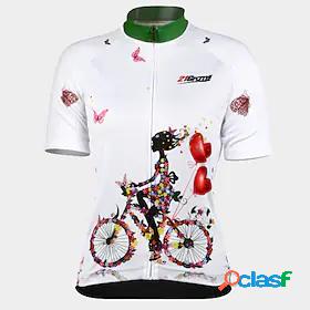 21Grams Women's Short Sleeve Cycling Jersey Bike Jersey Top