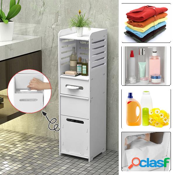 31.5" Sottile Mobiletto da bagno da terra con ripiano