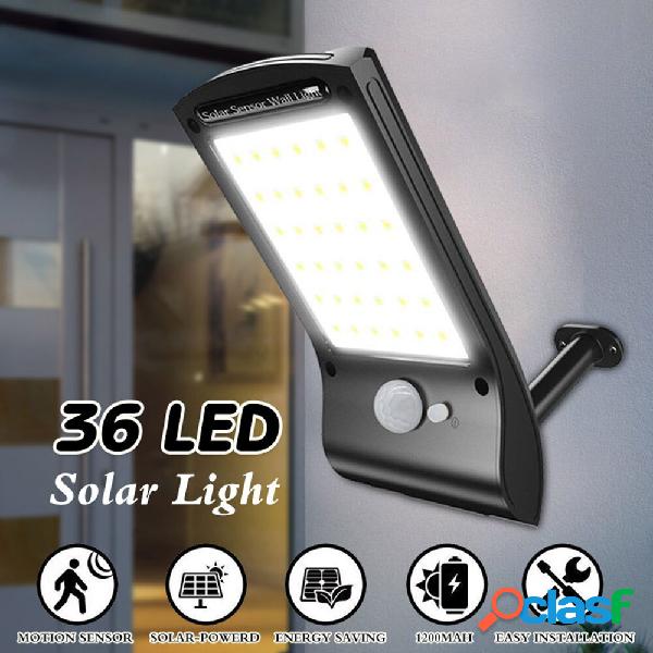36 LED solare Applique da parete per esterni di sicurezza