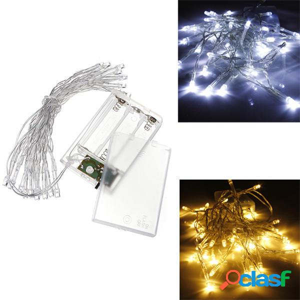 AA Batteria Mini 20 LED Bianco freddo / caldo Corda