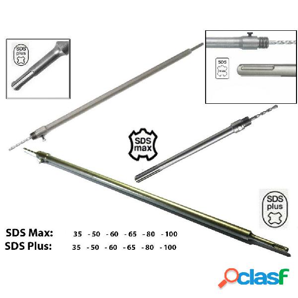 ASTA PER TAZZA FRESA CAROTATRICE ATTACCHI SDS MAX SDS PLUS