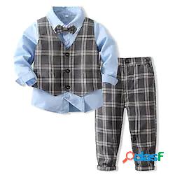 Bambino (1-4 anni) Da ragazzo Camicia e pantaloni Completo 3