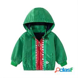 Bambino Da ragazzo Cappotto Manica lunga Verde Animali