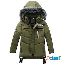 Bambino Da ragazzo Cappotto Manica lunga Verde Arancione