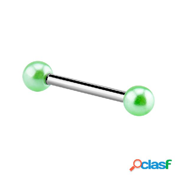 Barbell con palline colorate Acciaio chirurgico