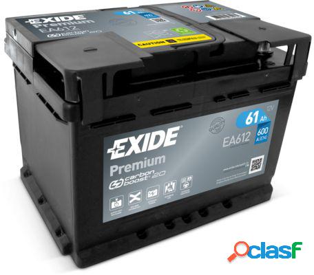 Batteria Auto Exide 61 Ah 600A 12V CARBON BOOST PREMIUM