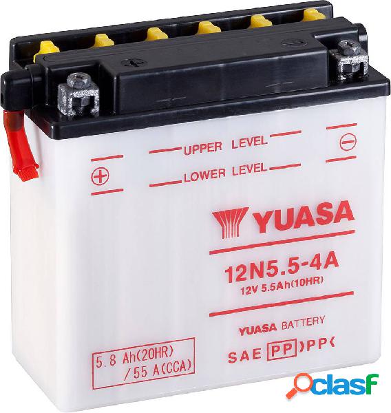 Batteria per moto Yuasa 12N5.5-4A 12 V 5.5 Ah