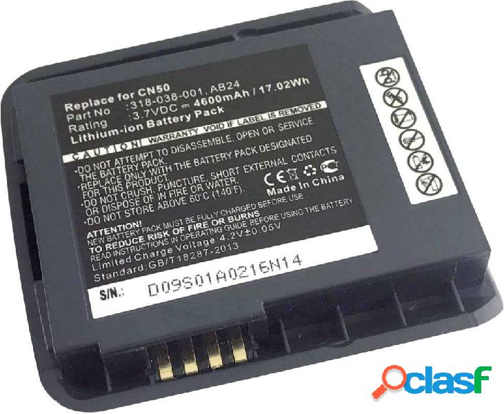 Batteria per scanner Beltrona 3.7 V 4600 mAh Adatto per