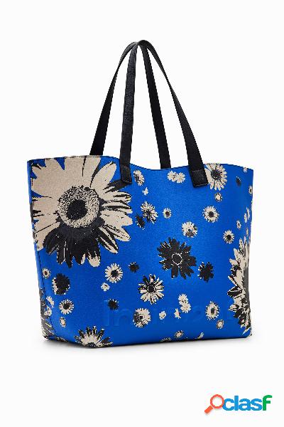 Borsa extra large reversibile floreale