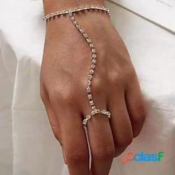 Bracciale in lega da donna linea rotonda per feste, uscite