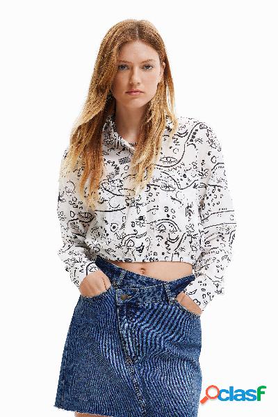 Camicia stampa disegni fatti a mano