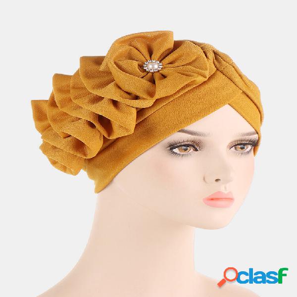 Cappello da donna in cotone multi colore solido parasole