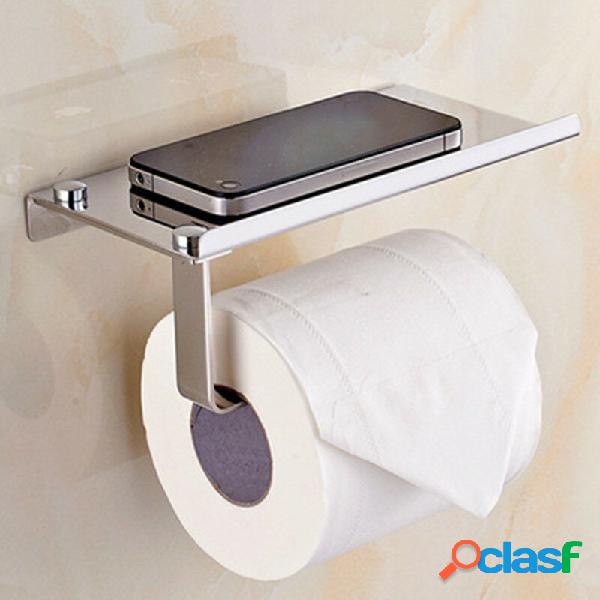 Carta igienica da bagno a parete con supporto per telefono