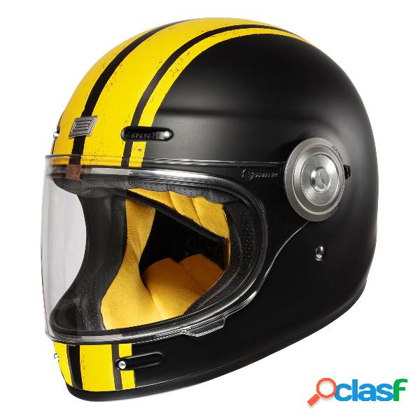 Casco integrale origine vega custom giallo / nero