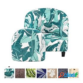 Club Chair Cover Flower / Plants Polyester Printed