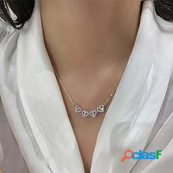 Collana Per donna geometrico Chiaro Trifoglio Di tendenza