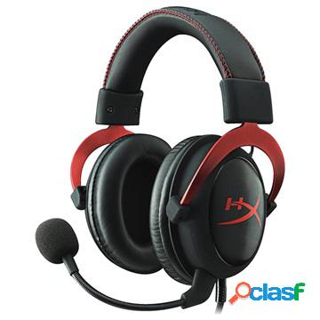 Cuffie da gioco cablate HyperX Cloud II - nere / rosse