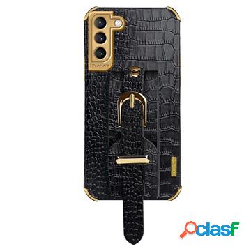 Custodia 6D coccodrillo Samsung Galaxy S21 5G con cinturino