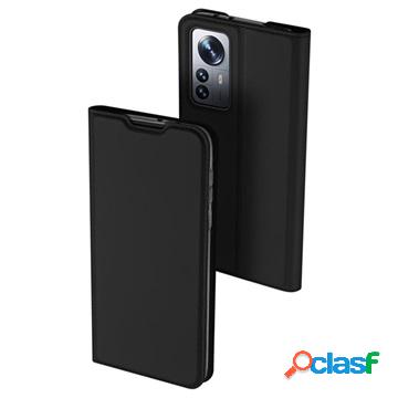 Custodia Flip Dux Ducis Skin Pro Xiaomi 12 Pro - Nera