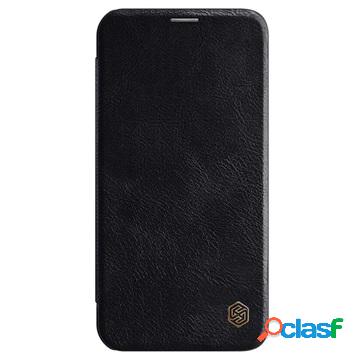 Custodia Flip Nillkin Qin per iPhone 12 Pro Max - Nera