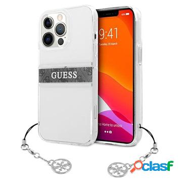 Custodia ibrida Guess 4G Strap Charm per iPhone 13 Pro Max -