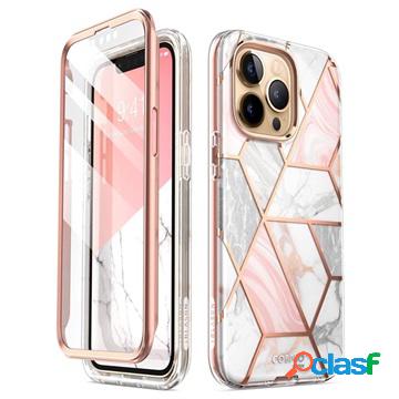 Custodia ibrida Supcase Cosmo per iPhone 13 Pro - Marmo rosa