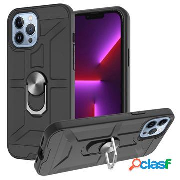 Custodia ibrida per iPhone 13 Pro Max con supporto ad anello