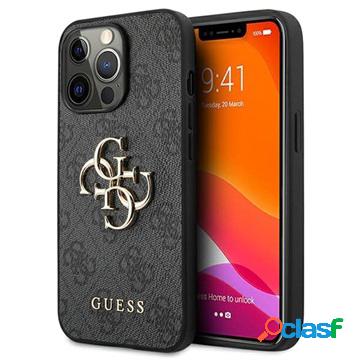 Custodia ibrida per iPhone 13 Pro con logo in metallo grande
