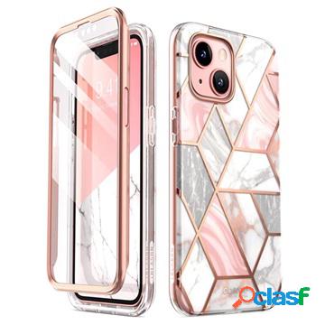 Custodia ibrida per iPhone 13 Supcase Cosmo - Marmo rosa