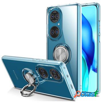 Custodia in TPU per Huawei P50 con supporto ad anello -