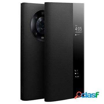 Custodia in pelle a vibrazione Qialino Smart View Honor