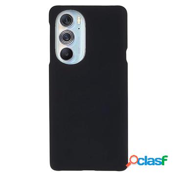 Custodia in plastica gommata Motorola Edge X30 - nera