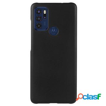 Custodia in plastica gommata per Motorola Moto G60S - nera