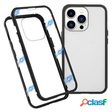 Custodia magnetica per iPhone 13 Pro con vetro temperato -
