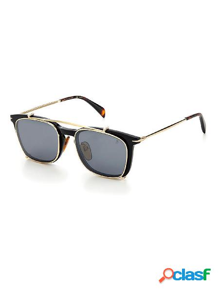 DAVID BECKHAM OCCHIALI DONNA DB1037GCS807T4 METALLO NERO