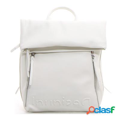 DESIGUAL Half logo Nerano 2.0 zaino - bianco