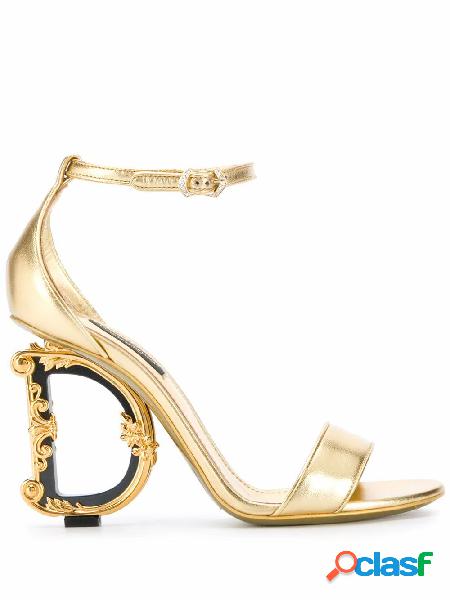 DOLCE E GABBANA SANDALI DONNA CR0739A101689869 PELLE ORO
