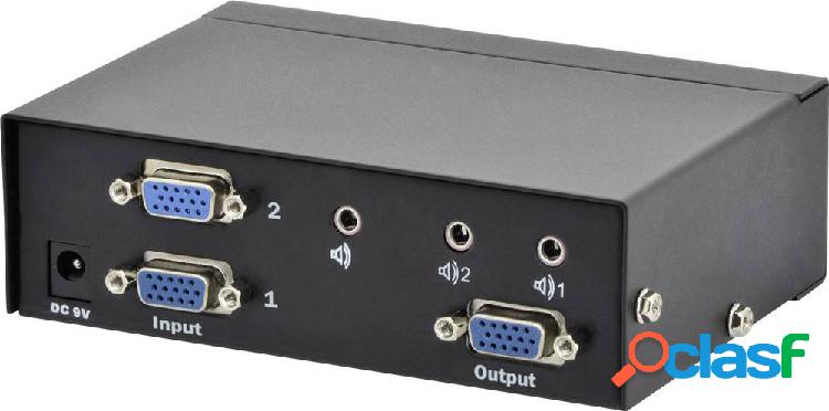 Digitus DS-44100-1 2 Porte Switch VGA 1920 x 1080 Pixel